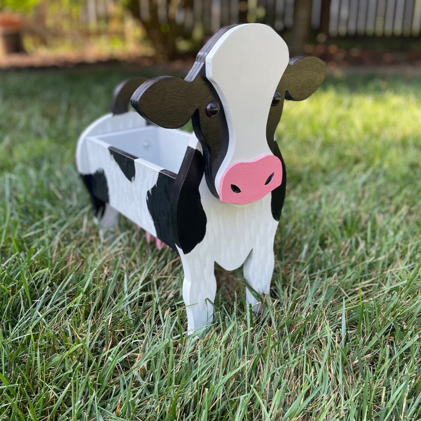 Handcrafted Cow Flower Pot – Cafmelo