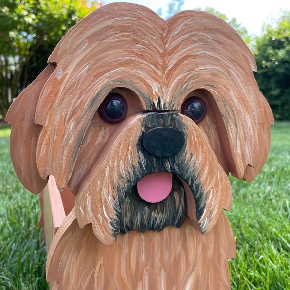 shih tzu plant pot Shih Tzu Dog Flower Pot(Black ,Tan , Red) – Cafmelo