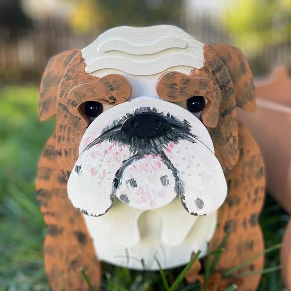 bulldog plant pot English Bull Dog Flower Pot-2 – Cafmelo